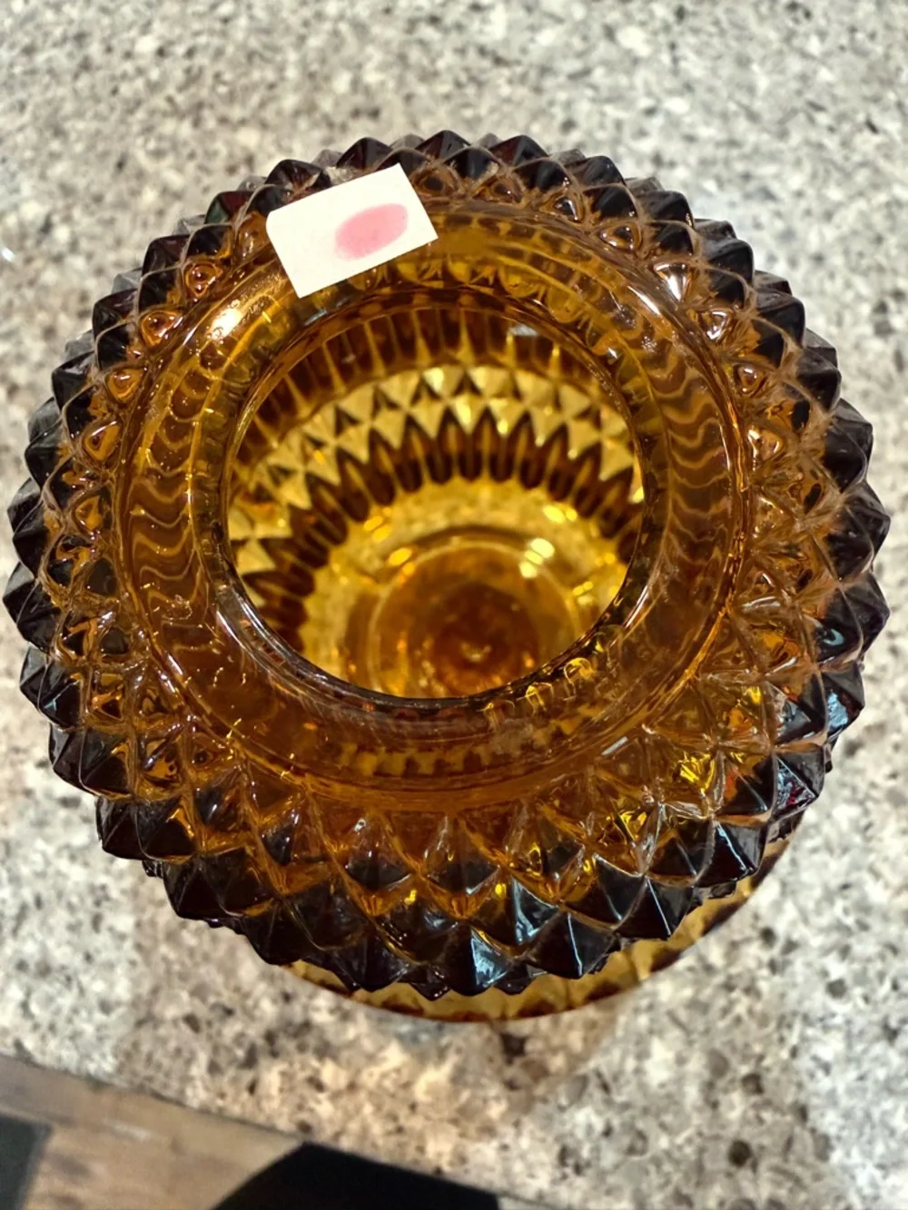 Indiana Glass Amber Textured Fairy Lantern
Minor flea bite/scuff, noted. - Picture 4 of 8